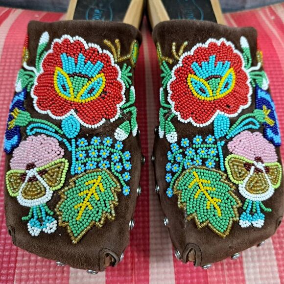 Free Lance Paris Sandals Floral Summer Women Size 38 / US 8 - Picture 11 of 13